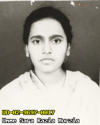 Portrait of Umme Sara Razia Morzia