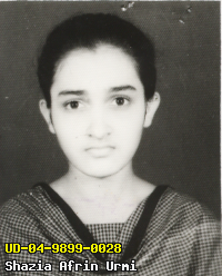 Portrait of Shazia Afrin Urmi