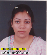 Portrait of Badrun Nahid Juma