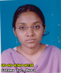 Portrait of Fatema Tuz Jhura