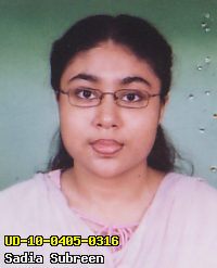 Portrait of Sadia Subreen