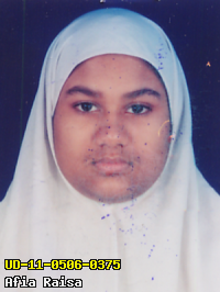 Portrait of Afia Raisa