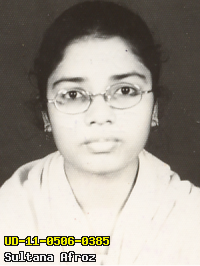 Portrait of Sultana Afroz