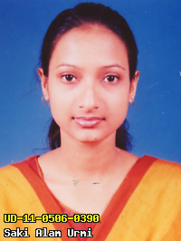 Portrait of Saki Alam Urmi