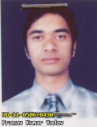 Portrait of Pranav Kumar Yadav