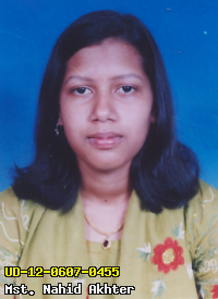 Portrait of Mst. Nahid Akhter