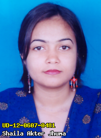 Portrait of Shaila Akter Jhuma