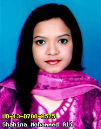 Portrait of Shahina Mohammed Ali