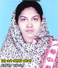 Portrait of Rafia Afrin