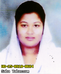 Portrait of Saba Tabassum