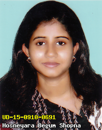 Portrait of Hosneyara Begum Shopna