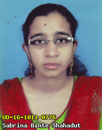 Portrait of Sabrina Binte Shahadut