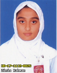 Portrait of Zinia Rahman