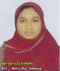 Portrait of Mst. Monisha Somaya