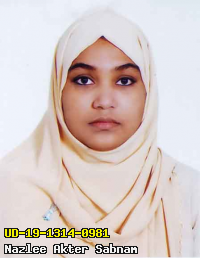 Portrait of Nazlee Akter Sabnam