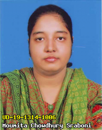 Portrait of Moumita Chowdhury Sraboni