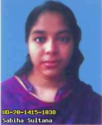 Portrait of Sabiha Sultana