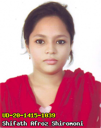 Portrait of Shifath Afroz Shiromoni