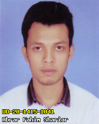 Portrait of Abrar Fahim Shariar