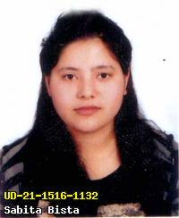 Portrait of Sabita Bista