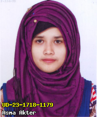 Portrait of Asma Akter
