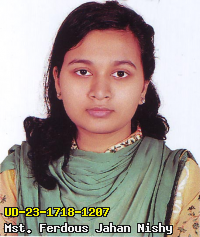 Portrait of Mst. Ferdous Jahan Nishy