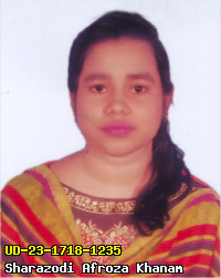 Portrait of Shahazodi Afroza Khanam
