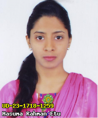 Portrait of Masuma Rahman Etu