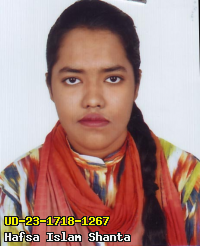Portrait of Hafsa Islam Shanta
