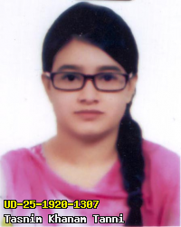 Portrait of Tasnim Khanam Tanni