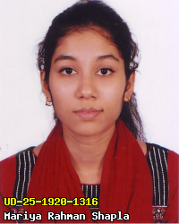 Portrait of Mariya Rahman Shapla