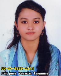 Portrait of Farjana Yesmin Tamanna